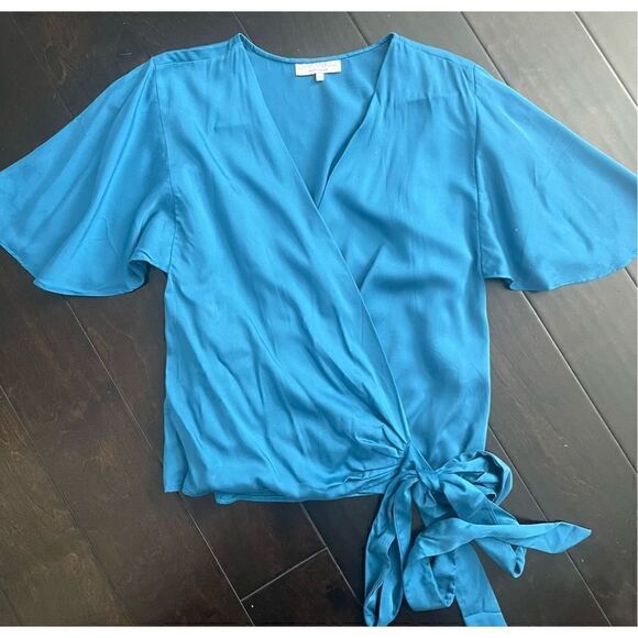 Diarrablu Tops - Diarrablu Sahel Ben Wrap Blouse